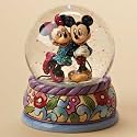 Jim Shore / Disney Traditions - Mickey and Minnie Mouse 65mm Waterball: Spring Jitterbug