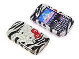 Smile Case Hello Kitty Zebra Bling Rhinestone Crysal Jeweled Snap on Full C ....