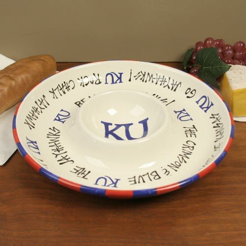 Kansas Jayhawks 2-In-1 Chips & Dip Bowl