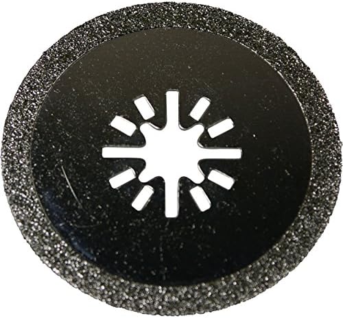2 Pack of Electroplated Diamond 2-1/2" Round Cutting and Grinding for Tile and Grout Blade Oscillating Multi Tool Saw Blades for Fein Multimaster Bosch Craftsman Dremel Multi-max Ridgid Chicago