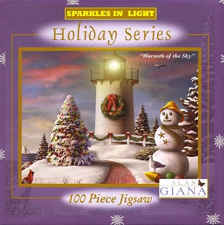 Alan Giana Sparkles in Light Holiday Series Warmth of the Sky 100 Piece Puzzle