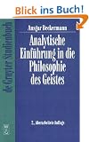 Analytische Einf�hrung in die Philosophie des Geistes (Gruyter - de Gruyter Studienb�cher) (De Gruyter Studienbuch)