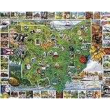 White Mountain Puzzles Best of Ohio 1000 Piece Jigsaw Puzzle