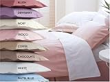 Bedeck Luxurious Percale White Single Fitted Sheet
