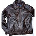 Hochwertiger Herren Lederjacke Blouson mit Fellkragen braun, Art. RL94011