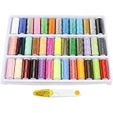 Wisehands 39 Spools Rainbow Polyester Sewing Thread Box Kit Set for Quilting Stitching and Hand Sewing