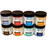 Rx Therapy Scented Aromatherapy Bath Salts-4 Oz Bottles, Pack of 8-Soak Aches, Pains & Stress Relief in Spa, Hot Tub or Whirlpool