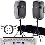 2 JBL EON 305 PA DJ Portable Speakers Bundle