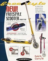 Titan Freestyle Pro KS532 Suspension Scooter Gold with Large 5" Wheels