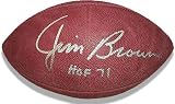 Jim Brown Autographed Wilson NFL Football with HOF71