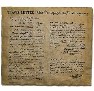 Amazon.com: Travis Letter of 1836, Authentic Replica Printed on ...