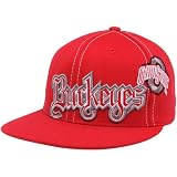 NCAA Top of the World Ohio State Buckeyes Scarlet Saga Flat Brim One-Fit Hat