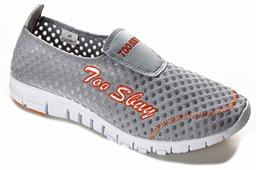 Women's Breathable Mesh soft EVA Sole Light Weight Blue Walking,Outdoor Sports, Orange Running Shoes EU36