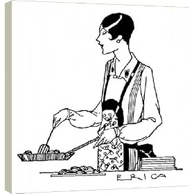 40 Inch Box Canvas (101cm) OUT OF THE FRYING PAN by Mary Evans
