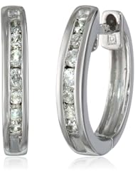 White-Gold Diamond Cuff Earrings (0.25cttw, G-H Color, I2-I3 Clarity)