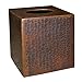Hand Hammered Copper Tissue Box Cover Finish: Antique Copper