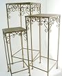 Ornate Metal Nesting Tables/Plant Stands (set of 3)