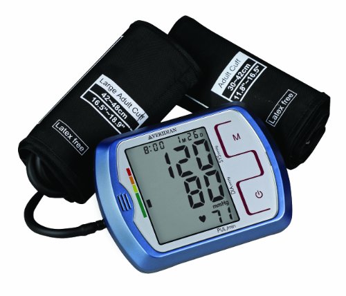 Veridian 01-524 Talking Ultra Digital Blood Pressure Arm Monitor With Adult and Large Adult Cuffs