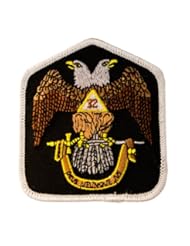 Art and Craft Supply: Masonic Scottish Rite 32nd Degree embroidered Patch - FratPatch