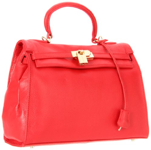 Co-Lab by Christopher Kon Rebecca 1373 Satchel,Red,One Size