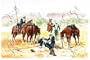 Canvas Print, Assisting a Wounded Soldier - 36 x 24