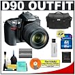 Nikon D90 Digital SLR Camera with 18-105mm AF-S DX VR Nikkor Lens [Outfit] + 16GB Cameta Bonus Accessory Kit
