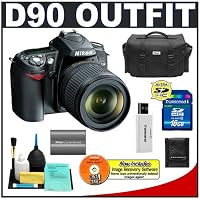 Nikon D90 Digital SLR Camera with 18-105mm AF-S DX VR Nikkor Lens [Outfit] + 16GB Cameta Bonus Accessory Kit