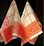 Two Pieces Dish Towels Romance in Cucina Made in Europe