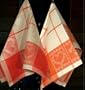 Two Linen Cotton Tea Towels Romance in Cucina by Armani International