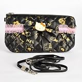 Hello Kitty Mini Makeup Bag Tote Handbag Black