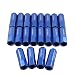 JDMSPEED Blue 60MM Aluminum Extended Tuner Lug Nuts Replacement for Wheel Rims M12X1.25 20PCS