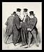 Honore Daumier (Only in two instances lost - we go to court Reich.) Framed Art Poster Print - 11 X 17
