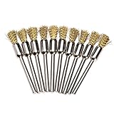 ワイヤーブラシ ミニ ルーター 用 6mm 10個セット ゴールデン