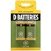 Gaiam NiMH Rechargeable D Batteries