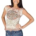 Juniors' Mossimo Supply Co. Short-Sleeve Tee - Orange Ethnic