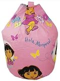 Dora the Explorer Bean Bag - Childrens bedroom furniture girls pink accessories