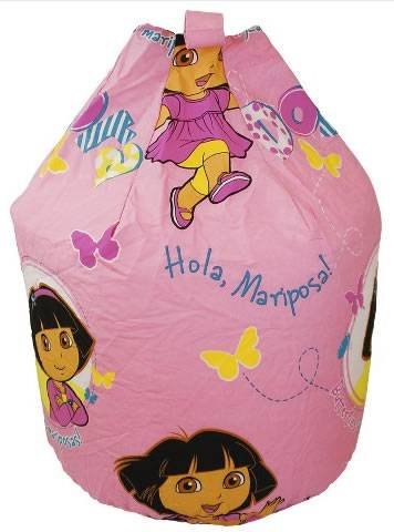 Dora the Explorer Bean Bag - Childrens bedroom furniture girls pink accessories