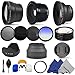 Accessory Kit for CANON PowerShot SX40 HS (SX30 SX20) IS - Includes: Lens Conversion Adapter + Professional .40x Super Wide Fisheye Lens + 0.43x Wide Angle Lens + 2x Telephoto Lens + Filter Kit (UV, CPL, ND8) + Macro Close-Up Set + Blue Color Filter + Hard Tulip Lens Hood + Collapsible Lens Hood + Center Pinch Lens Cap + Flash Diffuser Set + Lens Cleaning Kit + 3 MagicFiber Microfiber Cleaning Cloths