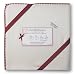 SwaddleDesigns Organic Ultimate Receiving Blanket - Natural with Strawberry Trim