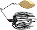 Terminator T1 Spinnerbait-Oklahoma/Gold Blade (Black Red Flake, 3/8-Ounce)