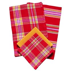 Bermuda Stripe Kitchen Towel Set - Sun
