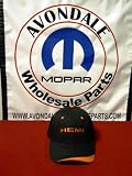 HEMI Logo Hat Black W/Orange Adjustable OEM