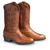 Mens Road Wolf� Whip - stitch Western Boots Brass by Brass Boot