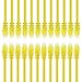 GearIT Cat 6 Ethernet Cable (24-Pack 2 Feet) Cat6 Network Patch, 10Gbps, RJ45, Snagless Cord, Gold-Plated Connectors, Internet for PC, TV, Tablet, Router, Printer, Servers, IT Data Center - Yellow