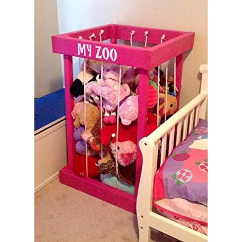 toy box - stuffed animal zoo - stuffed animal storage - toy storage - my zoo - toy organization - kids room decor - Christmas present - Christmas gift - gift for children - zoo for stuffed animals