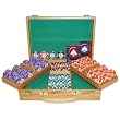300 World Tophat & Cane Paulson Clay Chips w/Oak Case
