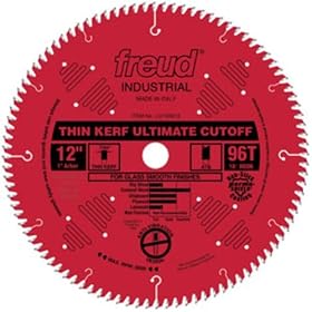 Freud LU74R012 12-Inch 96 Tooth ATB Thin Kerf Cut-Off Saw Blade with 1-Inch Arbor and... by Freud