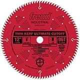 IMAGE OF Freud LU74R012 12-Inch 96-Tooth ATB Thin-Kerf Cut-Off Saw Blade with 1-Inch Arbor and PermaShield Coating