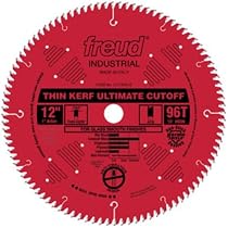 Freud LU74R012 12-Inch 96 Tooth ATB Thin Kerf Cut-Off Saw Blade with 1-Inch Arbor and PermaShield Coating