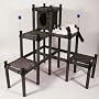 Feline Furniture Cat Activity Center 3 Story Catty Corner